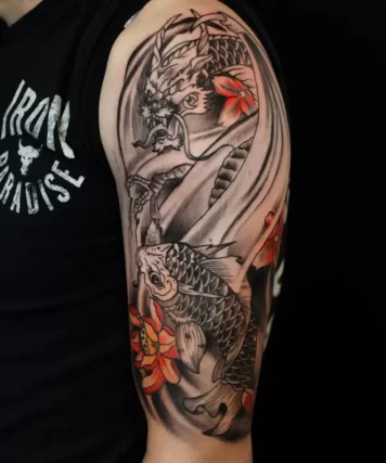 ลายสักปลาคราฟ ที่แขน