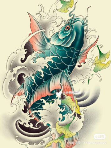 ลายสักปลาคราฟ