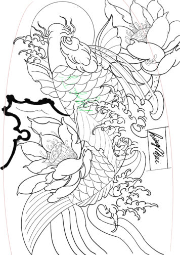 ลายสักปลาคราฟ สวยๆ