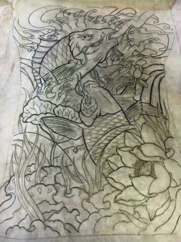 รูปลายสักปลาคราฟ