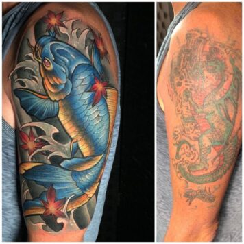 สักปลาคราฟ แขน