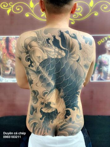 สักปลาคราฟ ดอกบัว