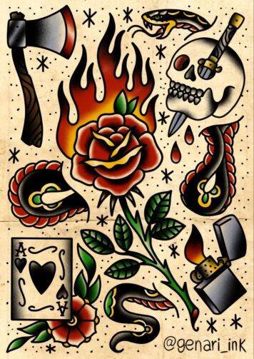 รูปภาพลายสักโอสคูล