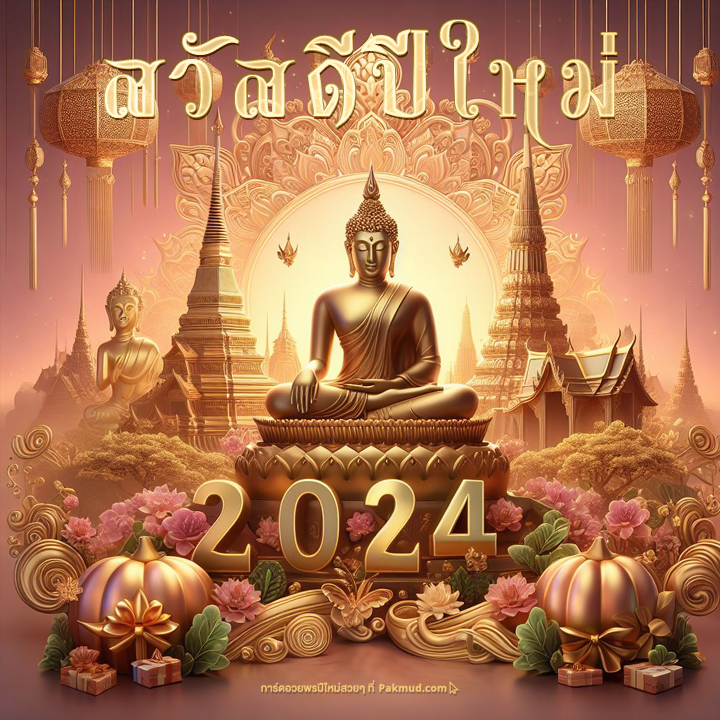 รูปสวัสดีปีใหม่ 2024 พระพุทธเจ้า