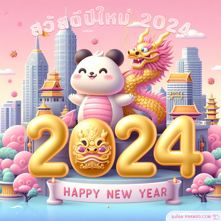 สวัสดีปีใหม่ 2024 ปีมังกร